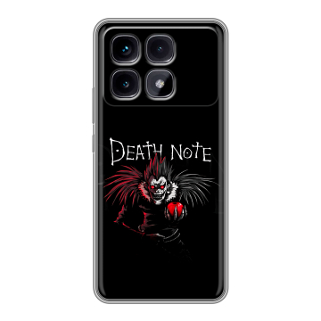 Силиконовый чехол на Xiaomi Redmi K70 Ultra с принтом Death note Тетрадь смерти Силиконовый чехол на Xiaomi Redmi K70 Ultra с принтом Death note Тетрадь смерти