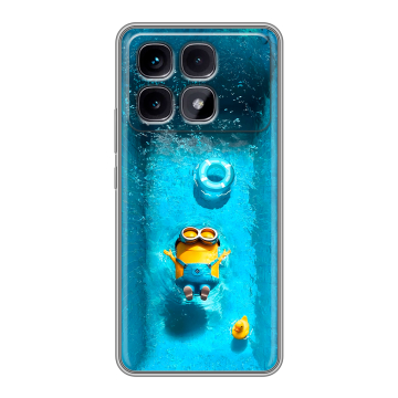 Силиконовый чехол на Xiaomi Redmi K70 Ultra с принтом Миньоны Силиконовый чехол на Xiaomi Redmi K70 Ultra с принтом Миньоны