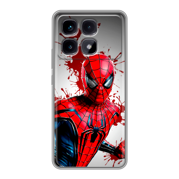 Силиконовый чехол на Xiaomi Redmi K70 Ultra с принтом Spiderman Человек паук