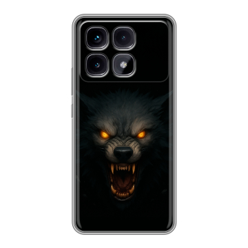 Силиконовый чехол на Xiaomi Redmi K70 Ultra с принтом Волк