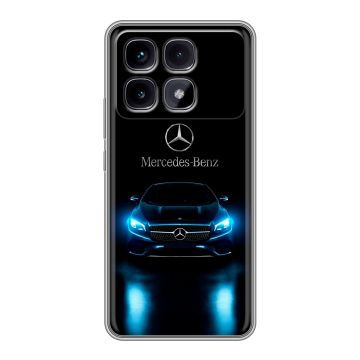 Силиконовый чехол на Xiaomi Redmi K70 Ultra с принтом Mercedes Мерседес Силиконовый чехол на Xiaomi Redmi K70 Ultra с принтом Mercedes Мерседес