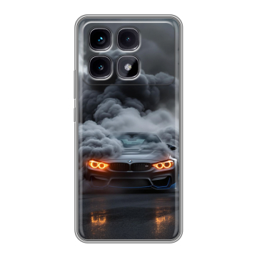 Силиконовый чехол на Xiaomi Redmi K70 Ultra с принтом BMW БМВ Силиконовый чехол на Xiaomi Redmi K70 Ultra с принтом BMW БМВ
