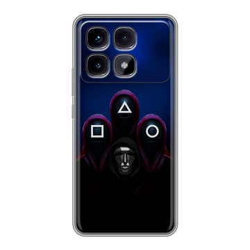 Силиконовый чехол на Xiaomi Redmi K70 Ultra с принтом Игра Кальмара