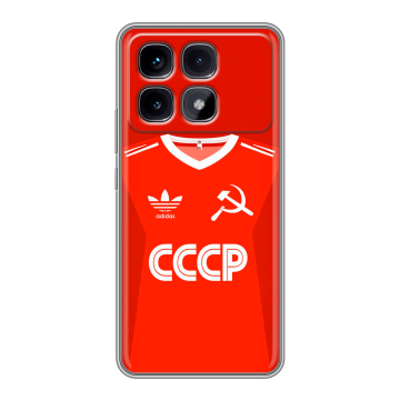 Силиконовый чехол на Xiaomi Redmi K70 Ultra с принтом Флаг Герб СССР