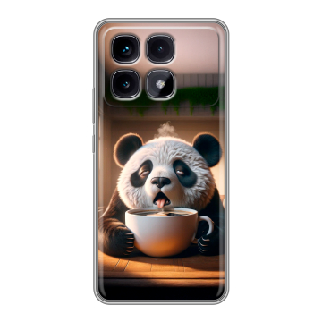 Силиконовый чехол на Xiaomi Redmi K70 Ultra с принтом смешная панда