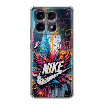 Силиконовый чехол на Xiaomi Redmi K70 Ultra с принтом Nike Найк