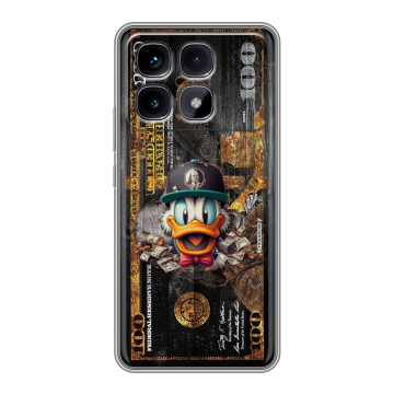Силиконовый чехол на Xiaomi Redmi K70 Ultra с принтом Дональд Дак Доллар Силиконовый чехол на Xiaomi Redmi K70 Ultra с принтом Дональд Дак Доллар