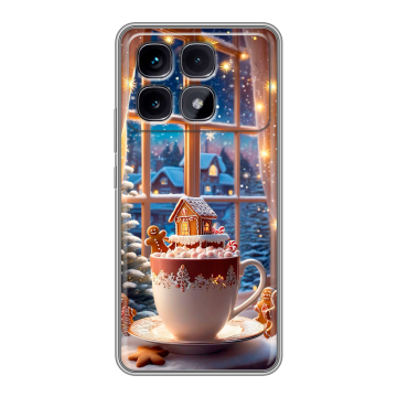 Силиконовый чехол на Xiaomi Redmi K70 Ultra с принтом Новый год