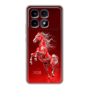 Силиконовый чехол на Xiaomi Redmi K70 Ultra с принтом Новый год