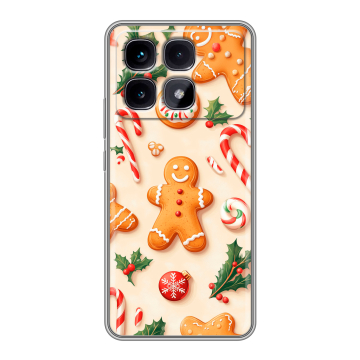 Силиконовый чехол на Xiaomi Redmi K70 Ultra с принтом Новый год