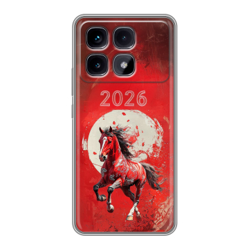 Силиконовый чехол на Xiaomi Redmi K70 Ultra с принтом Новый год