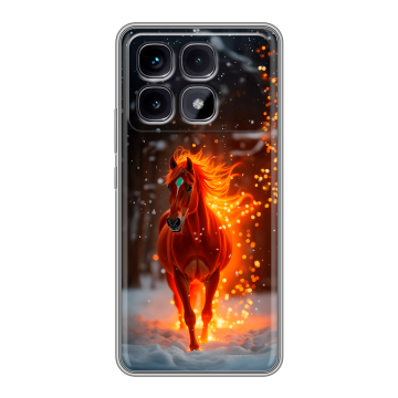 Силиконовый чехол на Xiaomi Redmi K70 Ultra с принтом Новый год