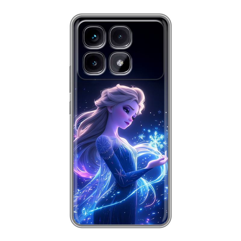 Силиконовый чехол на Xiaomi Redmi K70 Ultra с принтом Холодное сердце Frozen Силиконовый чехол на Xiaomi Redmi K70 Ultra с принтом Холодное сердце Frozen