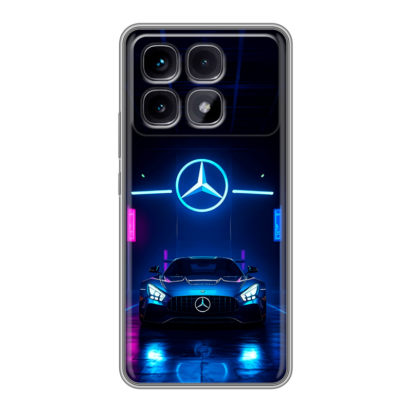 Силиконовый чехол на Xiaomi Redmi K70 Ultra с принтом Mercedes Мерседес Силиконовый чехол на Xiaomi Redmi K70 Ultra с принтом Mercedes Мерседес