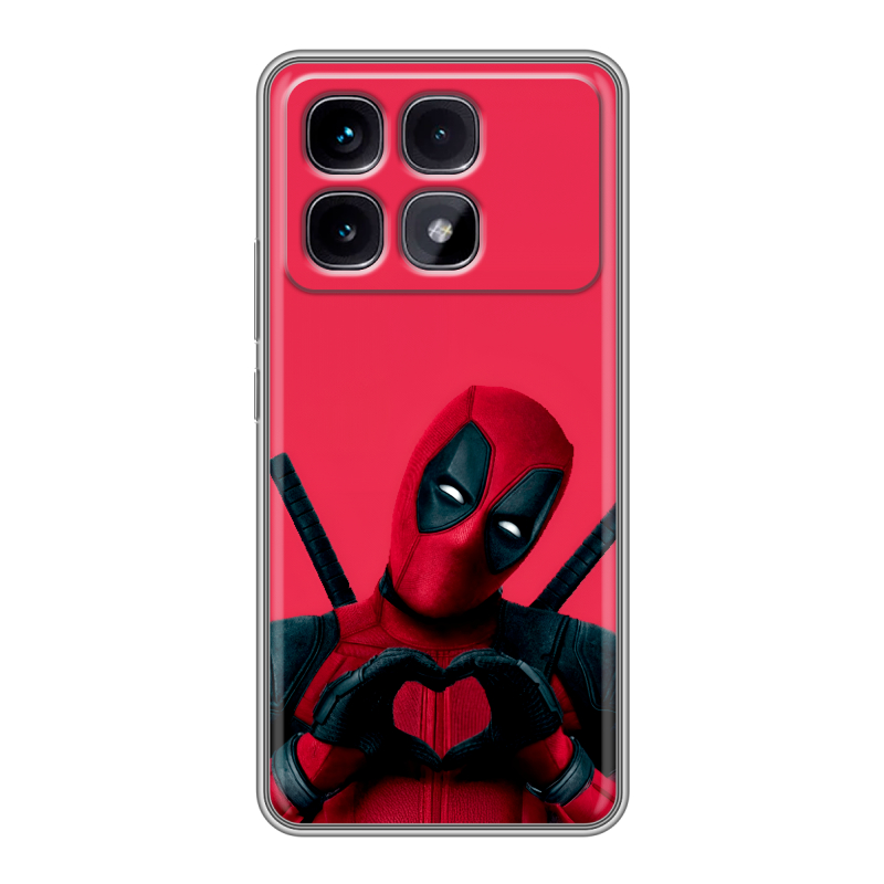 Силиконовый чехол на Xiaomi Redmi K70 Ultra с принтом Дедпул Deadpool Силиконовый чехол на Xiaomi Redmi K70 Ultra с принтом Дедпул Deadpool