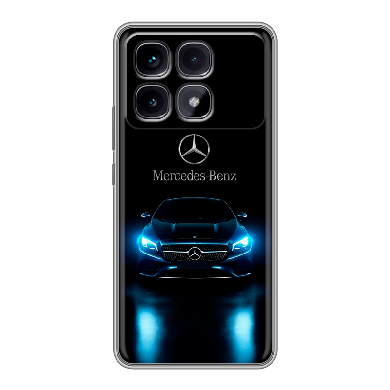 Силиконовый чехол на Xiaomi Redmi K70 Ultra с принтом Mercedes Мерседес Силиконовый чехол на Xiaomi Redmi K70 Ultra с принтом Mercedes Мерседес