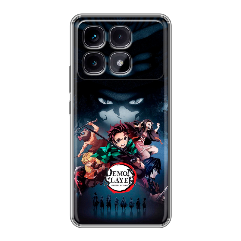 Силиконовый чехол на Xiaomi Redmi K70 Ultra с принтом Demon Slayer Клинок рассекающий демонов Силиконовый чехол на Xiaomi Redmi K70 Ultra с принтом Demon Slayer Клинок рассекающий демонов