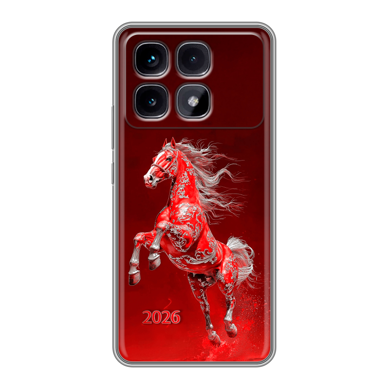 Силиконовый чехол на Xiaomi Redmi K70 Ultra с принтом Новый год Силиконовый чехол на Xiaomi Redmi K70 Ultra с принтом Новый год