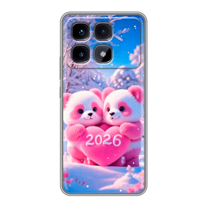 Силиконовый чехол на Xiaomi Redmi K70 Ultra с принтом Новый год Силиконовый чехол на Xiaomi Redmi K70 Ultra с принтом Новый год