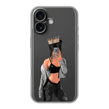 Силиконовый чехол на Iphone 16 с принтом Женские принты Силиконовый чехол на Iphone 16 с принтом Женские принты