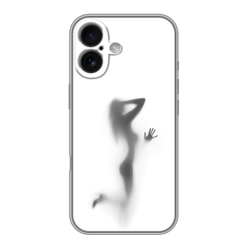 Силиконовый чехол на Iphone 16 с принтом Силуэт