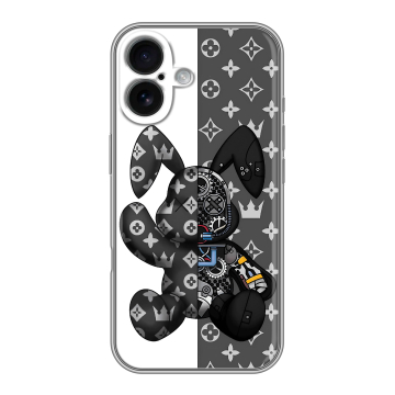 Силиконовый чехол на Iphone 16 с принтом Луи робот Силиконовый чехол на Iphone 16 с принтом Луи робот