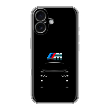 Силиконовый чехол на Iphone 16 с принтом БМВ BMW Силиконовый чехол на Iphone 16 с принтом БМВ BMW