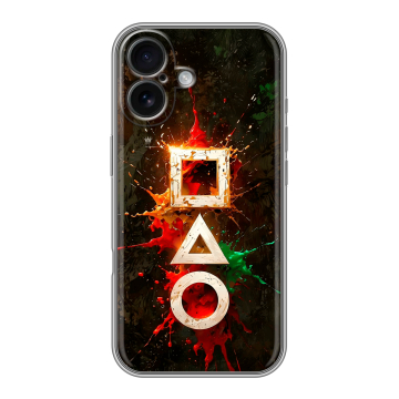 Силиконовый чехол на Iphone 16 с принтом Squid Game Игра кальмара Силиконовый чехол на Iphone 16 с принтом Squid Game Игра кальмара