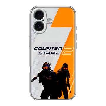 Силиконовый чехол на Iphone 16 с принтом Counter Strike Силиконовый чехол на Iphone 16 с принтом Counter Strike