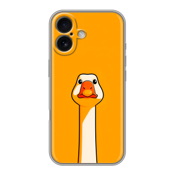 Силиконовый чехол на Iphone 16 с принтом Смешная утка