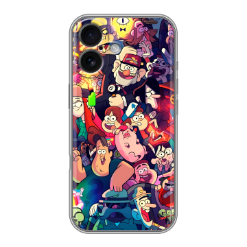 Силиконовый чехол на Iphone 16 с принтом Gravity Falls Гравити Фолз Силиконовый чехол на Iphone 16 с принтом Gravity Falls Гравити Фолз