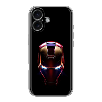 Силиконовый чехол на Iphone 16 с принтом IronMan Железный человек Силиконовый чехол на Iphone 16 с принтом IronMan Железный человек