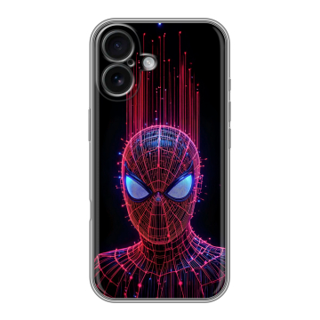 Силиконовый чехол на Iphone 16 с принтом Spiderman Человек паук Силиконовый чехол на Iphone 16 с принтом Spiderman Человек паук