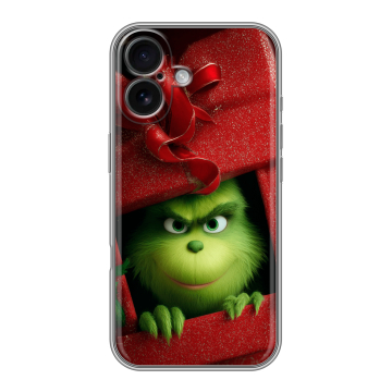 Силиконовый чехол на Iphone 16 с принтом Новый год