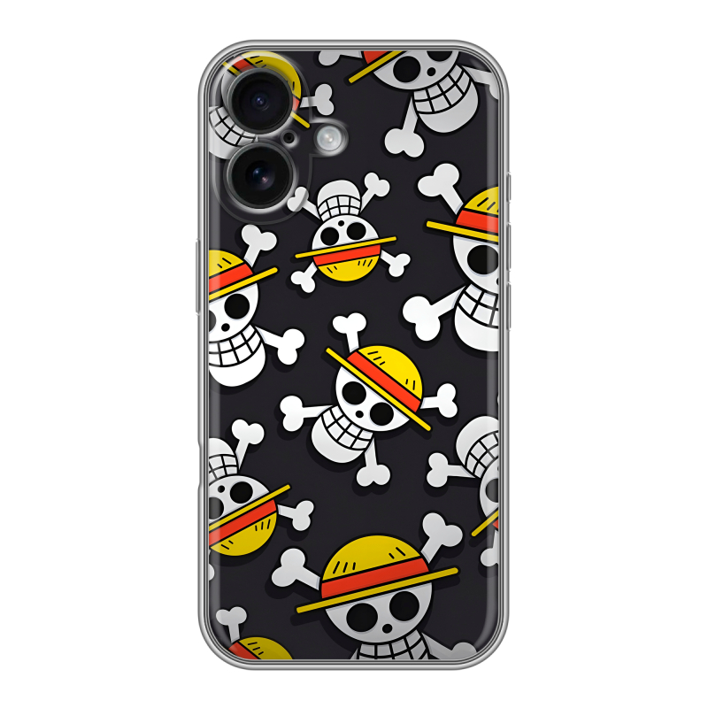 Силиконовый чехол на Iphone 16 с принтом One Piece Ван Пис Силиконовый чехол на Iphone 16 с принтом One Piece Ван Пис