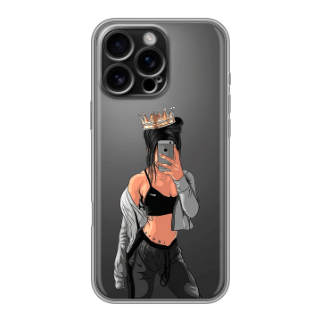 Силиконовый чехол на Iphone 16 Pro Max с принтом Женские принты Силиконовый чехол на Iphone 16 Pro Max с принтом Женские принты