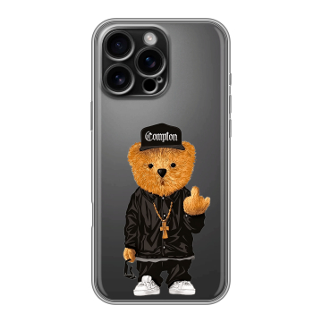 Силиконовый чехол на Iphone 16 Pro Max с принтом Мишка Силиконовый чехол на Iphone 16 Pro Max с принтом Мишка