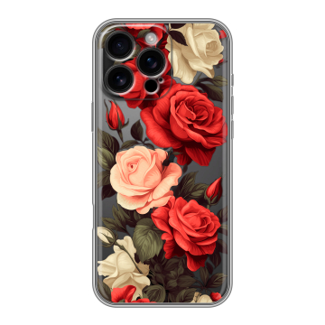 Силиконовый чехол на Iphone 16 Pro Max с принтом Розы Силиконовый чехол на Iphone 16 Pro Max с принтом Розы