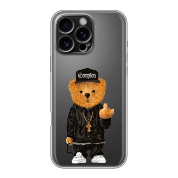 Силиконовый чехол на Iphone 16 Pro Max с принтом Плюшевый медведь Силиконовый чехол на Iphone 16 Pro Max с принтом Плюшевый медведь