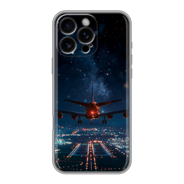Силиконовый чехол на Iphone 16 Pro Max с принтом самолет Силиконовый чехол на Iphone 16 Pro Max с принтом самолет