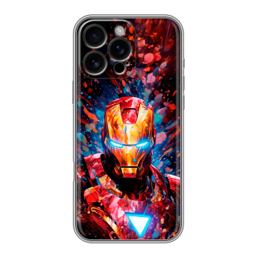 Силиконовый чехол на Iphone 16 Pro Max с принтом Железный человек Ironman Силиконовый чехол на Iphone 16 Pro Max с принтом Железный человек Ironman
