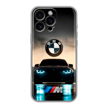 Силиконовый чехол на Iphone 16 Pro Max с принтом БМВ BMW Силиконовый чехол на Iphone 16 Pro Max с принтом БМВ BMW