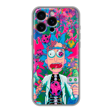 Силиконовый чехол на Iphone 16 Pro Max с принтом Рик и Морти Rick Morty Силиконовый чехол на Iphone 16 Pro Max с принтом Рик и Морти Rick Morty