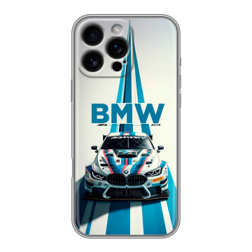 Силиконовый чехол на Iphone 16 Pro Max с принтом БМВ BMW Силиконовый чехол на Iphone 16 Pro Max с принтом БМВ BMW