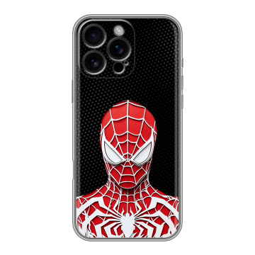 Силиконовый чехол на Iphone 16 Pro Max с принтом человек паук spiderman Силиконовый чехол на Iphone 16 Pro Max с принтом человек паук spiderman