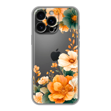Силиконовый чехол на Iphone 16 Pro Max с принтом Цветы принт