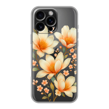 Силиконовый чехол на Iphone 16 Pro Max с принтом Цветы