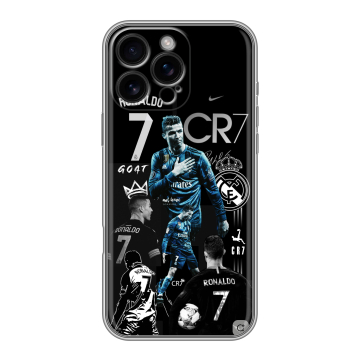 Силиконовый чехол на Iphone 16 Pro Max с принтом Реал Роналдо
