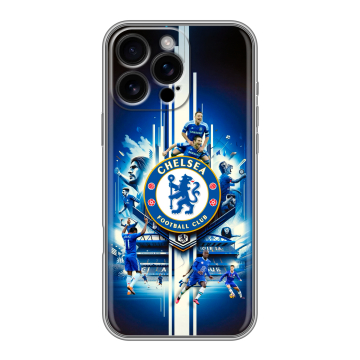 Силиконовый чехол на Iphone 16 Pro Max с принтом Chelsea Челси Силиконовый чехол на Iphone 16 Pro Max с принтом Chelsea Челси