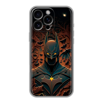Силиконовый чехол на Iphone 16 Pro Max с принтом Batman Бэтмен Силиконовый чехол на Iphone 16 Pro Max с принтом Batman Бэтмен